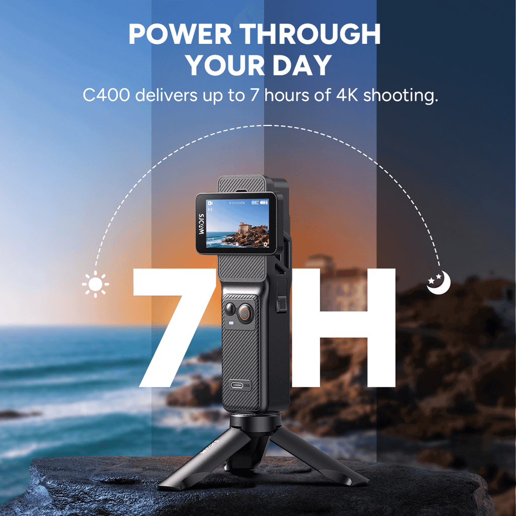NanoVUE™ C400 3-in-1 Handheld Action Camera