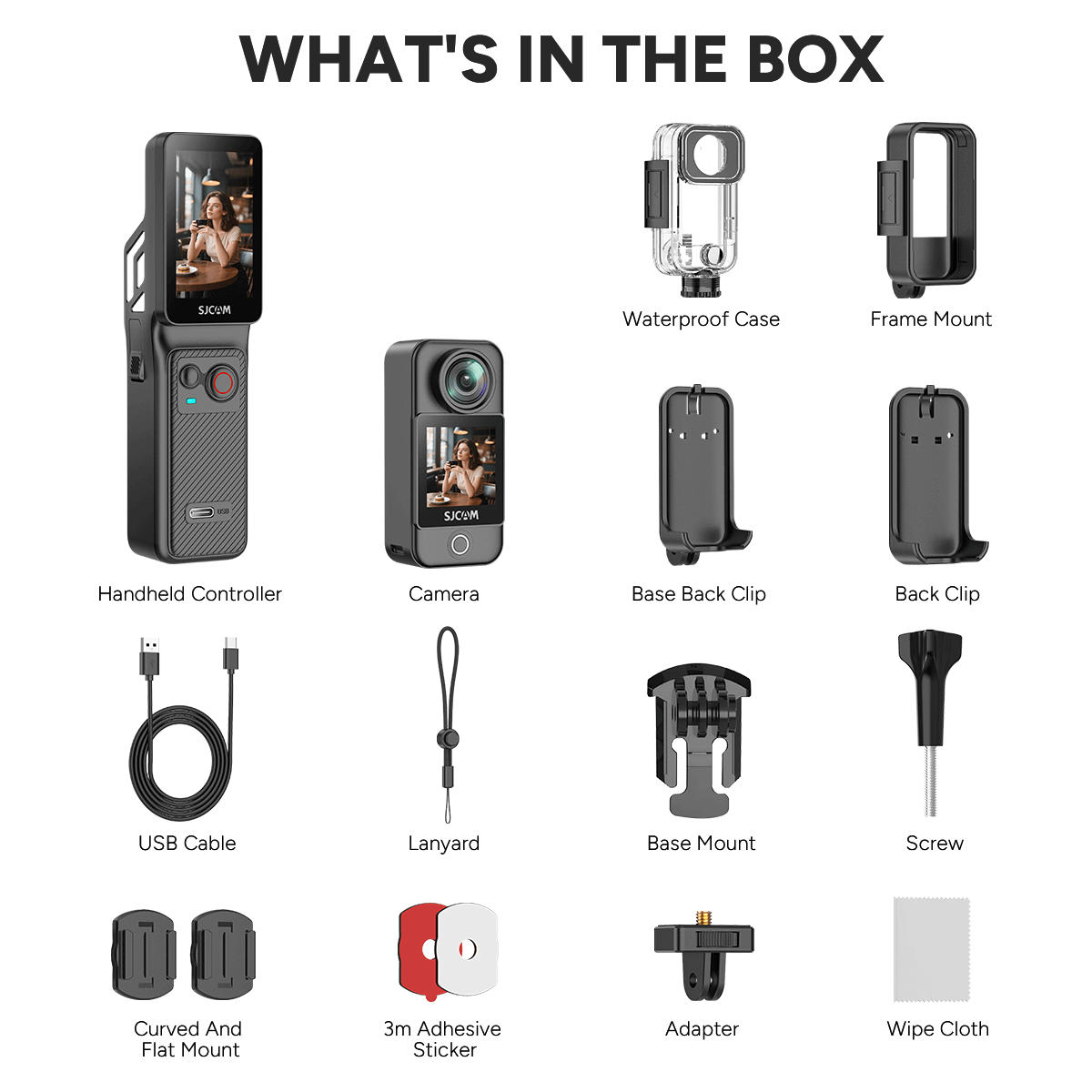 NanoVUE™ C400 3-in-1 Handheld Action Camera