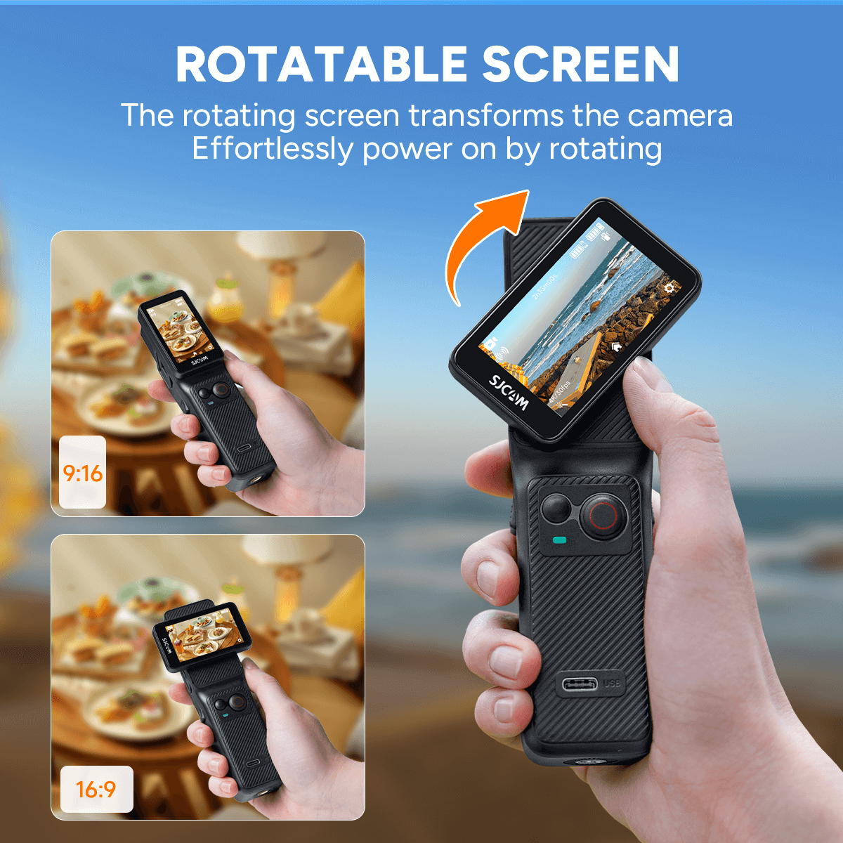 NanoVUE™ C400 3-in-1 Handheld Action Camera